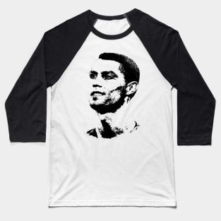 Cristiano Ronaldo Portrait Pop Art Baseball T-Shirt